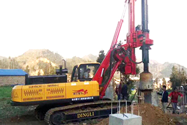 DR-120 rotary drilling rig arrives at the construction site