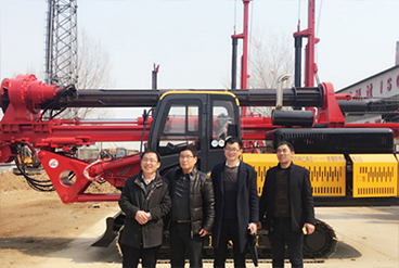 Myanmar customer successfully ordered small machine lock rod rotary drilling rig