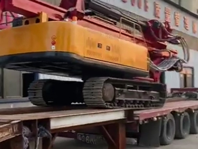 DR-90 small rotary drilling rig was successfully loaded and sold to Sichuan!