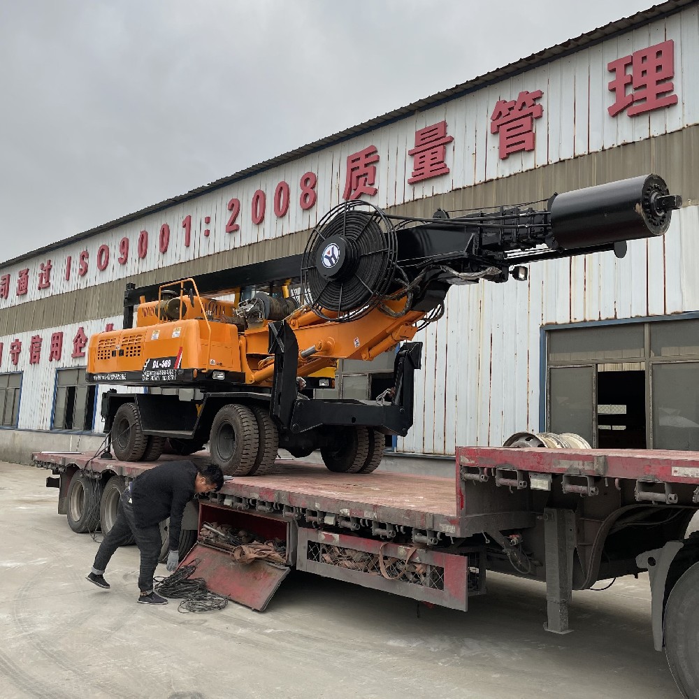 wheeled drilling rig export to india