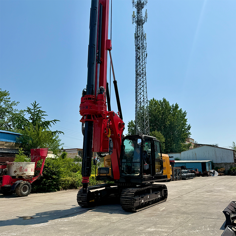 Sany 135 excavator modified rotary drilling rig