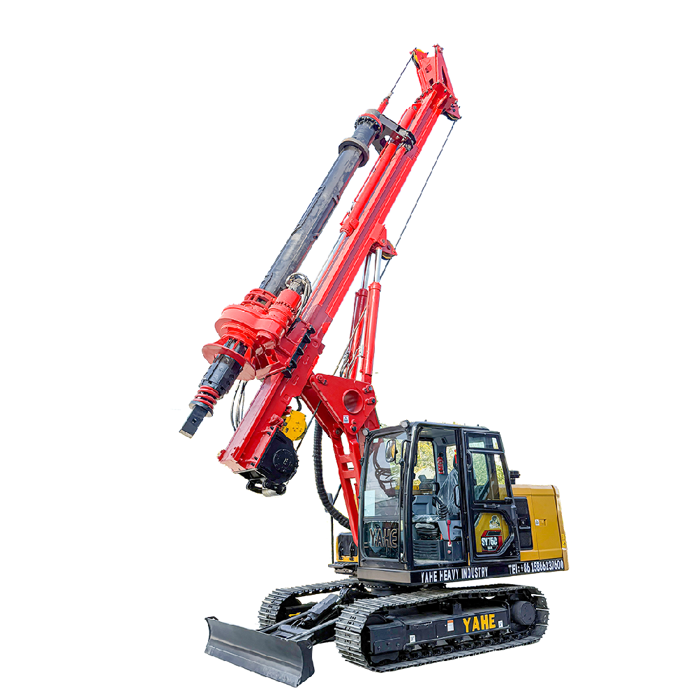 Sany 75 excavator modified rotary drilling rig